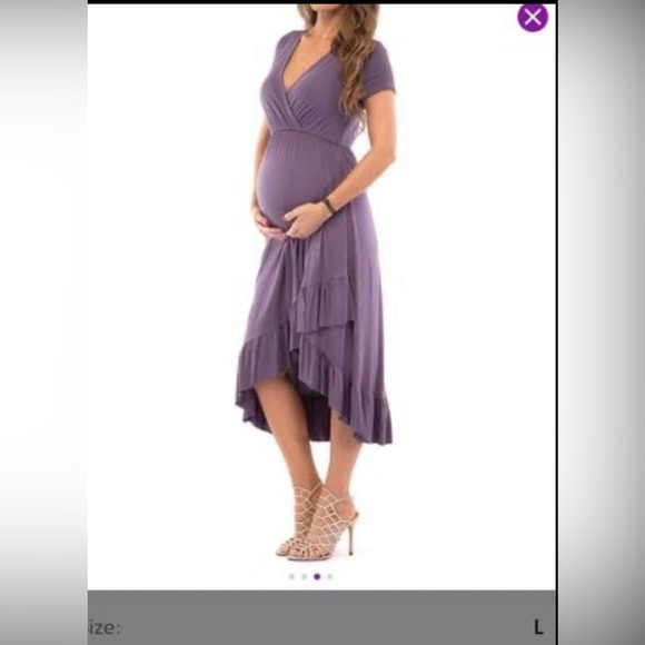 Brand new, never worn elegant maternity dress - Picture 1 of 4